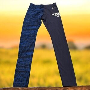 Nike NFL Los Angeles Rams Leggings‎ Women's Medium Blue Athletic Tights